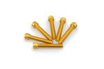 Kit Visserie Carénage En Aluminium Anodisé Jaune Blister 6 vis allen M8x45mm