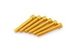 Kit Visserie Carénage En Aluminium Anodisé Jaune Blister 6 vis allen M8x50mm