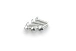 Kit Visserie Carénage En Aluminium Anodisé Argent Blister 6 vis bombé M5x20mm