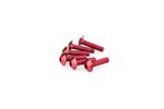 Kit Visserie Carénage En Aluminium Anodisé Rouge Blister 6 vis bombé M5x20mm
