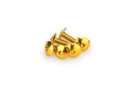Kit Visserie Carénage En Aluminium Anodisé Jaune Blister 6 vis bombé M6x15mm