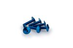 Kit Visserie Carénage En Aluminium Anodisé Bleu Blister 6 vis bombé M6x25mm