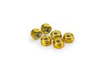 Kit Visserie Carénage En Aluminium Anodisé Jaune Blister 6 écrou M8