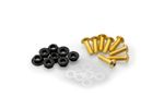 Kit Visserie Carénage En Aluminium Anodisé Bulles Jaune BLISTER 6 VIS M5 ECROUS