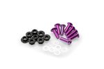 Kit Visserie Carénage En Aluminium Anodisé Bulles Violet BLISTER 6 VIS M5 ECROUS