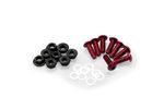 Kit Visserie Carénage En Aluminium Anodisé Bulles Rouge BLISTER 6 VIS M5 ECROUS