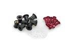 Kit Visserie Carénage En Aluminium Anodisé Bulles Rouge BLISTER 6 VIS M5