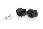 Adaptador de apoio para os pés réglables piloto passageiro Preto