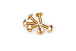 Kit Visserie Carénage En Aluminium Anodisé Bulles Or 6 Vis M5x15 Tête diamètre 11,8mm