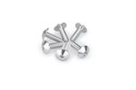 Kit Visserie Carénage En Aluminium Anodisé Bulles Argent 6 Vis M5x15 Tête diamètre 11,8mm