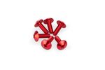 En Aluminium Anodisé Bulles Rouge 6 Vis M5x15 Tête diamètre 11,8mm Kattokappaleiden kiinnityssarja