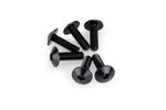 Kit de Parafusos de Carenagem Em Alumínio Anodizado Bolhas Pretas 6 Parafusos M6x20 Cabeça diâmetro 13,9mm