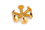 Zestaw śrub do owiewek W anodowanym aluminium Bulles Złoto 6 śrub M6x20 główka średnica 16,8mm