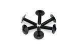 Kit Visserie Carénage En Aluminium Anodisé Bulles Noire 6 Vis M5x15 Tête diamètre 13,9mm