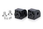 Adaptador de apoio para os pés passageiro ajustável Preto