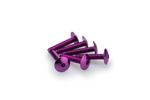 Kit Visserie Carénage En Aluminium Anodisé Violet Blister 6 vis bombé M6x30mm
