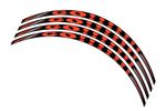 Filet de jantes Adhésifs En Arc Cercle Orange