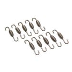 Ressort d'échappement POT 50mm INOX DIAM 1,6mm CROCHET TOURNANT x10