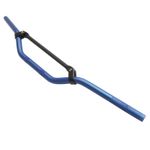 Guidon 50 A BOITE CROSS ALU DIAM 22,2mm L810mm H105mm BARRE RENFORT BLEU