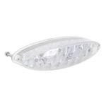 Feux arrière FEU UNIVERSEL A LEDS SPACE TRANSPARENT 19 ROUGE FONCTION STOP 107x29mm HOMOLOGUE CE