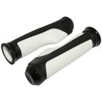 Poignées de guidon ON ROAD ANATOMIC BLANC 127mm - CLOSED END PAIRE