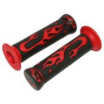 Poignées de guidon SCOOT FLAMING ROUGE - CLOSED END PAIRE