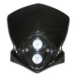 Plaque phare TETE FOURCHE 50 A BOITE UNIVERSEL DUKE HALOGENE 2X20W