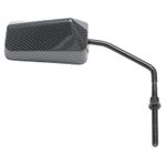 Rétroviseur SCOOT F1 DIAM 8 REVERSIBLE CARBONE x1 TIGE LONGUE LIVRE ADAPTATEUR 8mm PAS A GAUCHE