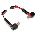 Protection levier FREIN RR ALU EMBOUTS - ROUGE TOUS TYPES GUIDON 13 17 mm PAIRE