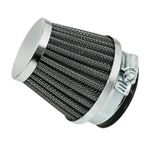  KN GITTER EDELSTAHL CHROM RECHTE BEFESTIGUNG Ø 50 mm Luftfilter