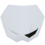 Plaque avant NUMERO - TETE FOURCHE 50 A BOITE UNIVERSEL RIVALE BLANC SANS ECLAIRAGE FIXATIONS