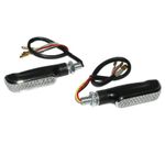 Clignotant UNIVERSEL FUSE 10 LEDS TRANSPARENT - FONCTION FEU AR STOP 80mm - H 18mm - L 28mm HOMOLOGUE CE PAIRE