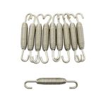 Ressort d'échappement POT 70mm INOX DIAM 1,6mm CROCHET TOURNANT x10