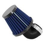  KN MIDDLE FC CARBONE - BLAU HALTERUNG ECKE DIAM 35 - 28 Luftfilter