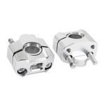 Pontet de guidon UNIVERSEL ALU CNC DIAM 22.2 mn ARGENT PAIRE