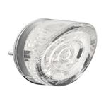 Feux arrière FEU UNIVERSEL A LEDS ROND TRANSPARENT 20 ROUGES 3 BLANCHES D 45 mm