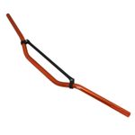 Guidon 50 A BOITE CROSS ALU DIAM 22,2mm L810mm H105mm BARRE RENFORT ORANGE