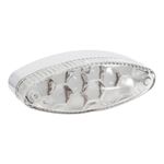 Feux arrière FEU UNIVERSEL A LEDS OVALE TRANSPARENT 2 FONCTIONS STOP 9 ROUGES