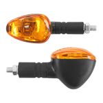 Clignotant UNIVERSEL PYRAMIDE A AMPOULE BA15S ORANGE - BASE COURTE L 93mm - H 35mm 51mm HOMOLOGUE CE PAIRE
