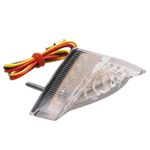 Feux arrière FEU UNIVERSEL A LEDS ROOF TRANPARENT PLAQUE 18 ROUGES HOMOLOGUE CE