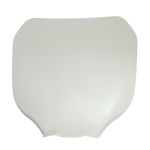 Plaque avant NUMERO - TETE FOURCHE 50 A BOITE UNIVERSEL BLANC SANS ECLAIRAGE FIXATIONS
