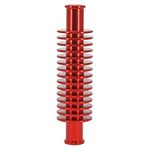  WASSER ALU CNC ROT RUNDFORM 133x35 mm,BEFESTIGUNG 17 mm Kühlschlauch
