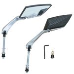 Rétroviseur SCOOT X - RUN2 CARBONE MAT PAIRE TIGE DIAM 8mm L90mm