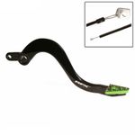 Pédale de frein arrière Pro ST (Noir/Vert)
