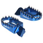 Repose-pieds en aluminium CNC trial Pro (Bleu)