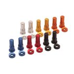  Pro Rim Lock Nuts and Washers (Green) 2pcs Wielklem