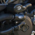  (Wasserpumpe) Linker Kurbelgehäusedeckelschutz Schwarz Schutz Motor