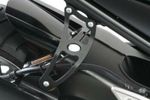 Kit suppression repose pieds Patte de fixation de silencieux noir