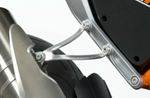 Kit suppression repose pieds Patte de fixation de silencieux argent