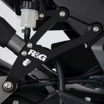 Kit suppression repose pieds Patte de fixation de silencieux noir